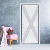 The Saltire Flag 8mm Obscure Glass - Obscure Printed Design - Single Evokit Glass Pocket Door