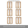 Room Divider - Contemporary Oak Door Frosted Glass Prefinished Door with Single Side