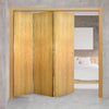 Three Folding Doors & Frame Kit - Galway Oak 3+0 Unfinished