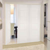 Three Folding Doors & Frame Kit - Pamplona Flush 2+1 - White Primed