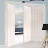 Three Folding Doors & Frame Kit - Ely 2+1 - White Primed