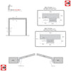 Made to Size Double Interior White Primed Door Lining Frame and Modern Architrave Set - For 30 Minute Fire Doors