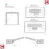 Made to Size Double Interior White Primed Door Lining Frame and Modern Architrave Set - For 30 Minute Fire Doors