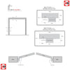 Made to Size Double Interior White Primed Door Lining Frame and Simple Architrave Set - For 30 Minute Fire Doors