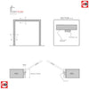 Made to Size Double Interior Unfinished Oak Veneered Frame and Simple Architrave Set