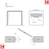 Thruframe Interior White Primed Door Lining Frame - Suits Single Doors