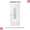 Cottage Style Tortola 1 Composite Front Door Set with Ellie Glass - Shown in Purple Violet