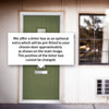 Cottage Style Tortola 1 Composite Front Door Set with Matrix Glass - Shown in Reed Green