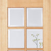 mexicano white oak 6 light door bevelled clear safety glass 