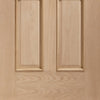Bespoke Malton Oak Glazed Door Pair - Raised Mouldings