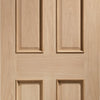 Fire Rated Victorian Oak Door - Raised Mouldings - 1/2 Hour Fire Rated