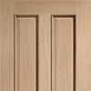 Bespoke Victorian Oak Fire Door - Raised Mouldings - 1/2 Hour Fire Rated