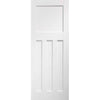 DX 30's Shaker Style Panelled Evokit Pocket Fire Door Detail - 30 Minute Fire Rated - White Primed
