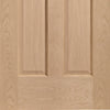Bespoke Thrufold Victorian Oak 4 Panel Folding 3+1 Door - No Raised Mouldings - Prefinished