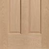 Fire Rated Victorian Oak Door - No Raised Mouldings - 1/2 Hour Rated - Prefinished