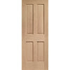 Bespoke Victorian 4P Oak Shaker Double Frameless Pocket Door Detail