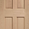 Bespoke Thruslide Victorian Oak 4 Panel - 3 Sliding Doors and Frame Kit