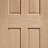 Bespoke Victorian 4P Oak Shaker Double Frameless Pocket Door Detail