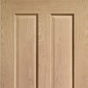 Bespoke Thrufold Victorian Oak 4 Panel Folding 2+0 Door - No Raised Mouldings - Prefinished