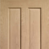 Bespoke Thrufold Victorian Oak 4 Panel Folding 2+0 Door - No Raised Mouldings - Prefinished