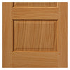 Oak Trent 2 Panel Double Evokit Pocket Door Detail - Prefinished