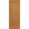 Oak Trent 2 Panel Double Evokit Pocket Door Detail - Prefinished