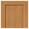 Oak Trent 2 Panel Double Evokit Pocket Door Detail - Prefinished