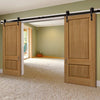 Double Sliding Door & Track - Trent Oak Doors