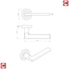 Trentino Lever on Round  Rose - 3 Finishes