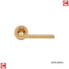 Trentino Lever on Round  Rose - 3 Finishes