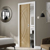 Bespoke Treviso Oak Flush Single Pocket Door - Prefinished