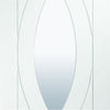 Bespoke Thruslide Treviso Glazed 2 Door Wardrobe and Frame Kit - White Primed - White Primed