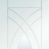 Bespoke Thruslide Treviso Glazed - 4 Sliding Doors and Frame Kit - White Primed