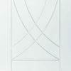 Bespoke Thruslide Treviso Flush 2 Door Wardrobe and Frame Kit - White Primed - White Primed