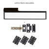 Tupai Rapido VersaLine Tobar Fire Lever on Long Rose - White Decorative Plate - Pearl Black Handle Pack