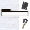 Tupai Rapido VersaLine Tobar Fire Lever on Long Rose - White Decorative Plate - Pearl Black Handle Pack