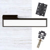 Tupai Rapido VersaLine Tobar Fire Lever on Long Rose - White Decorative Plate - Pearl Black Handle Pack