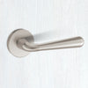 Tupai Rapido CurvaLine Adra Lever on Round Rose - Pearl Nickel