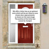 Premium Composite Front Door Set with One Side Screen - Tuscan 1 Murano Red Glass - Shown in Red