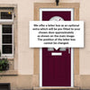 Premium Composite Front Door Set - Tuscan 3 Murano Purple Glass - Shown in Purple Violet