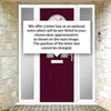 Premium Composite Front Door Set with Two Side Screens - Tuscan 3 Murano Purple Glass - Shown in Purple Violet