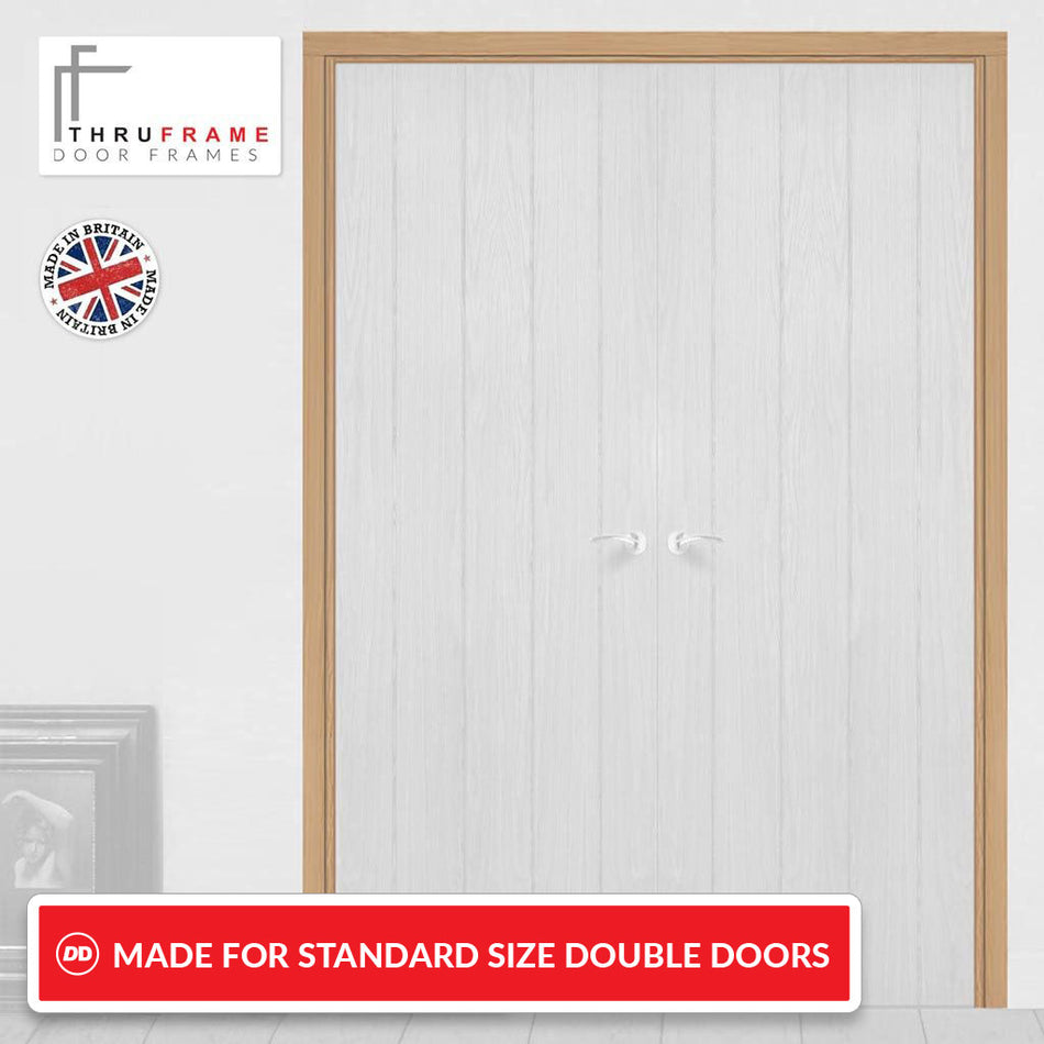 Made to Size Double Interior Unfinished Oak Veneered Frame