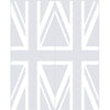 Union Jack Flag 8mm Clear Glass - Obscure Printed Design - Double Evokit Glass Pocket Door