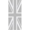 Union Jack Flag 8mm Obscure Glass - Obscure Printed Design - Single Absolute Pocket Door