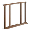 External LPD Universal Hardwood Door Frame - Shown with Twin Side Apertures