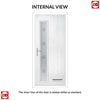 Cottage Style Uracco 1 Composite Front Door Set with Hnd Ellie Glass - Shown in Mouse Grey