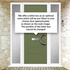 Aruba 1 Urban Style Composite Front Door Set with Double Side Screen - Ice Edge Glass - Shown in Reed Green