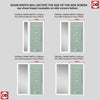 Aruba 3 Urban Style Composite Front Door Set with Single Side Screen - Laptev Green Glass - Shown in Chartwell Green