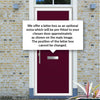 Catalina 1 Urban Style Composite Front Door Set with Kupang Red Glass - Shown in Purple Violet