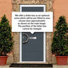 Catalina 1 Urban Style Composite Front Door Set with Pusan Glass - Shown in Slate Grey